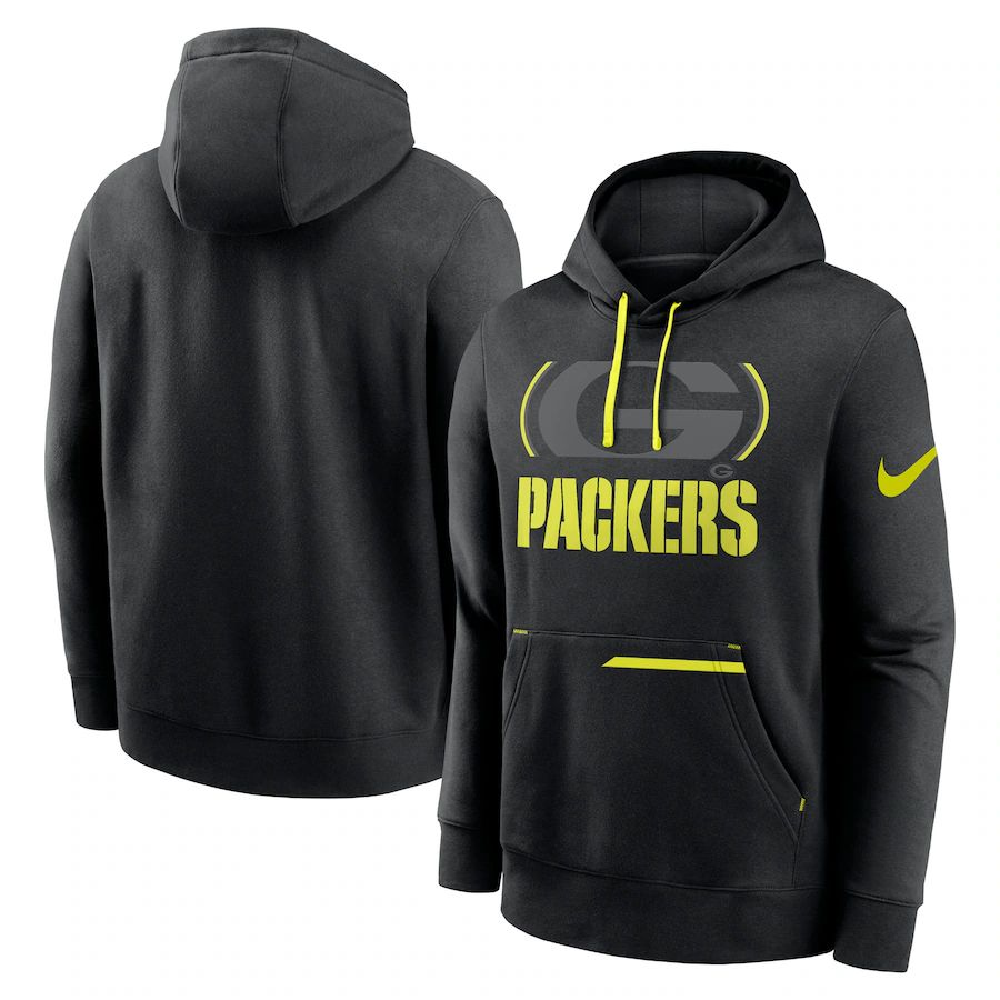 Men 2023 NFL Green Bay Packers black Sweatshirt style 1